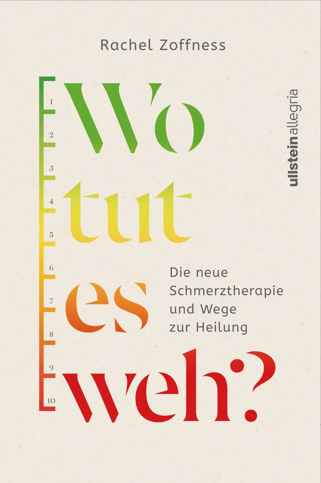 Cover: Wo tut es weh? (Paperback) von Rachel Zoffness