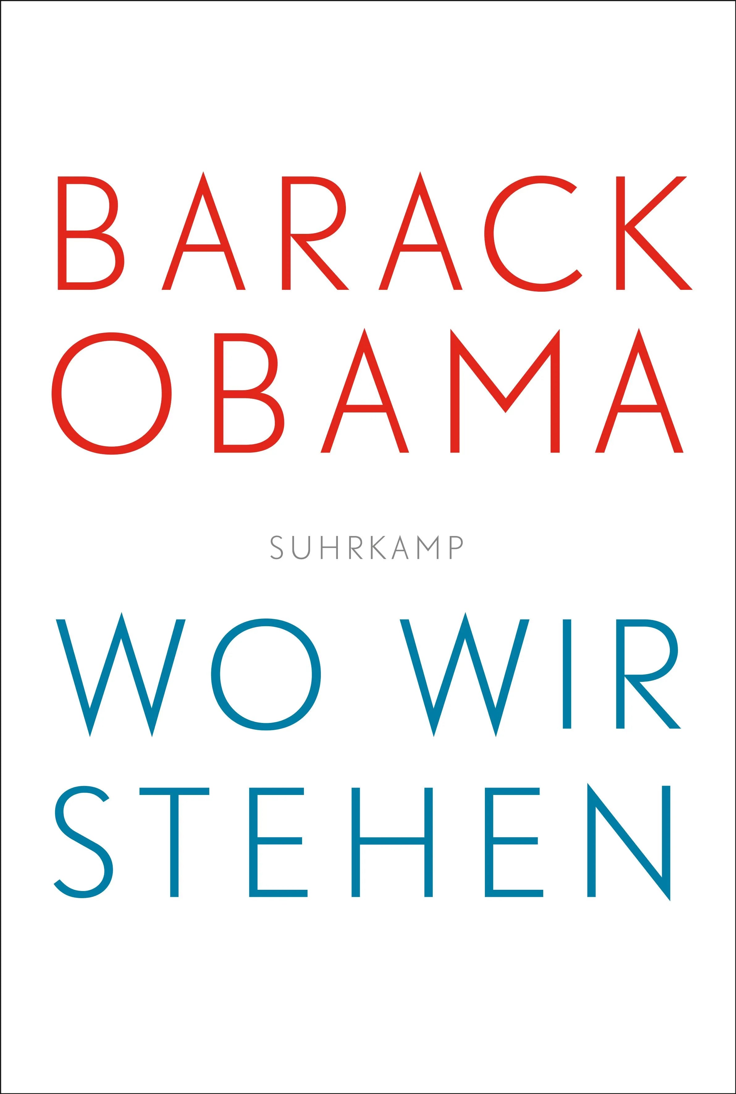 Buchcover von 'Wo wir stehen' - Taschenbuch von Barack Obama
