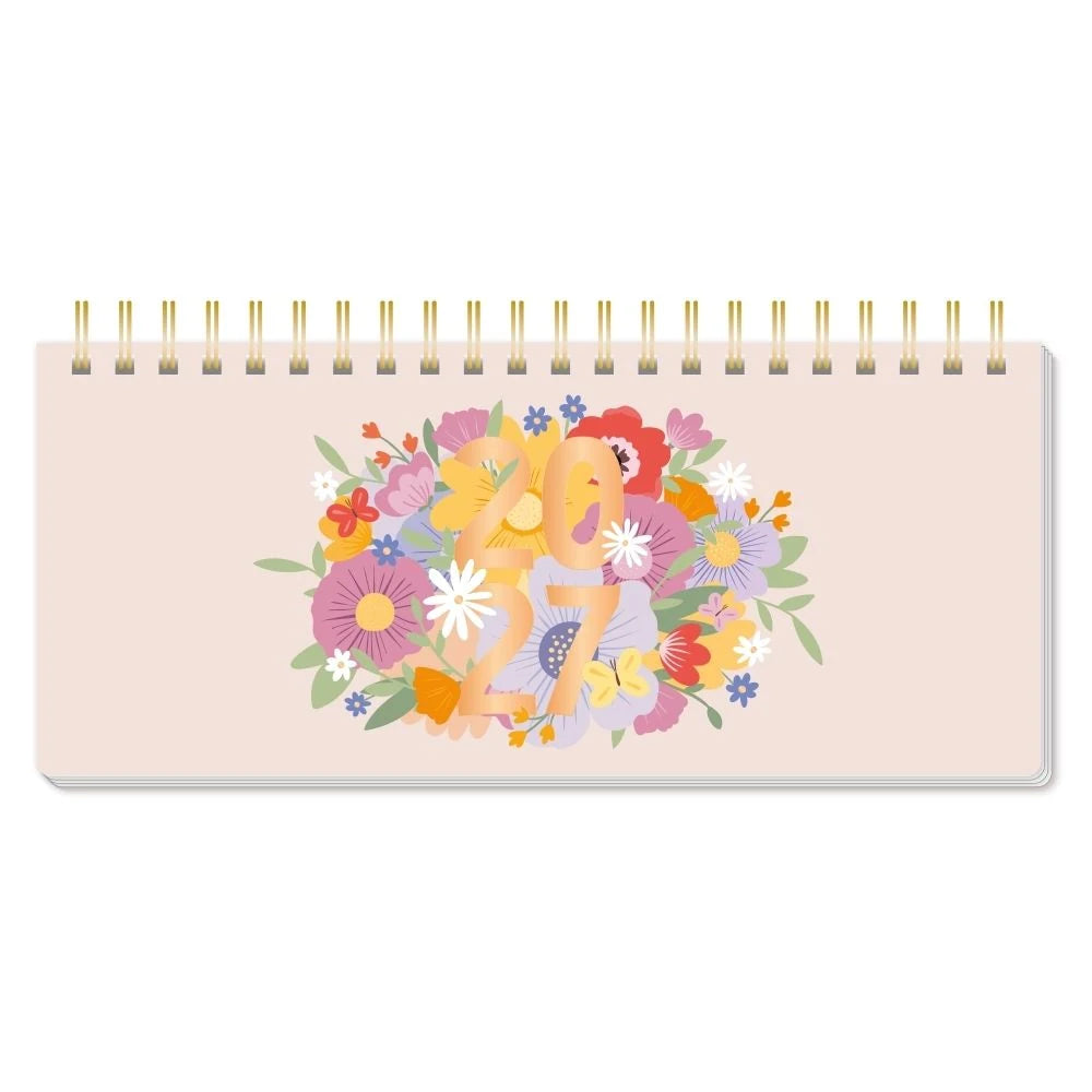 Taschenkalender: Wochenplaner 2027 Blumenmomente (mit Kalendarium)