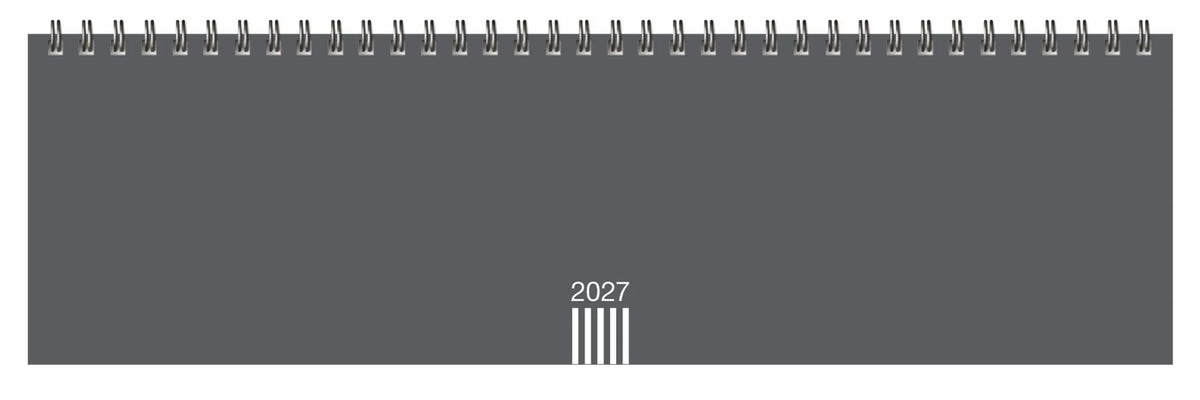 Taschenkalender: Wochenquerplaner, anthrazit 2027