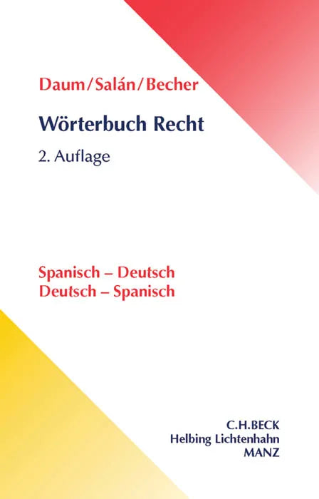 Buchcover von 'Wörterbuch Recht' - Taschenbuch von Ulrich Daum