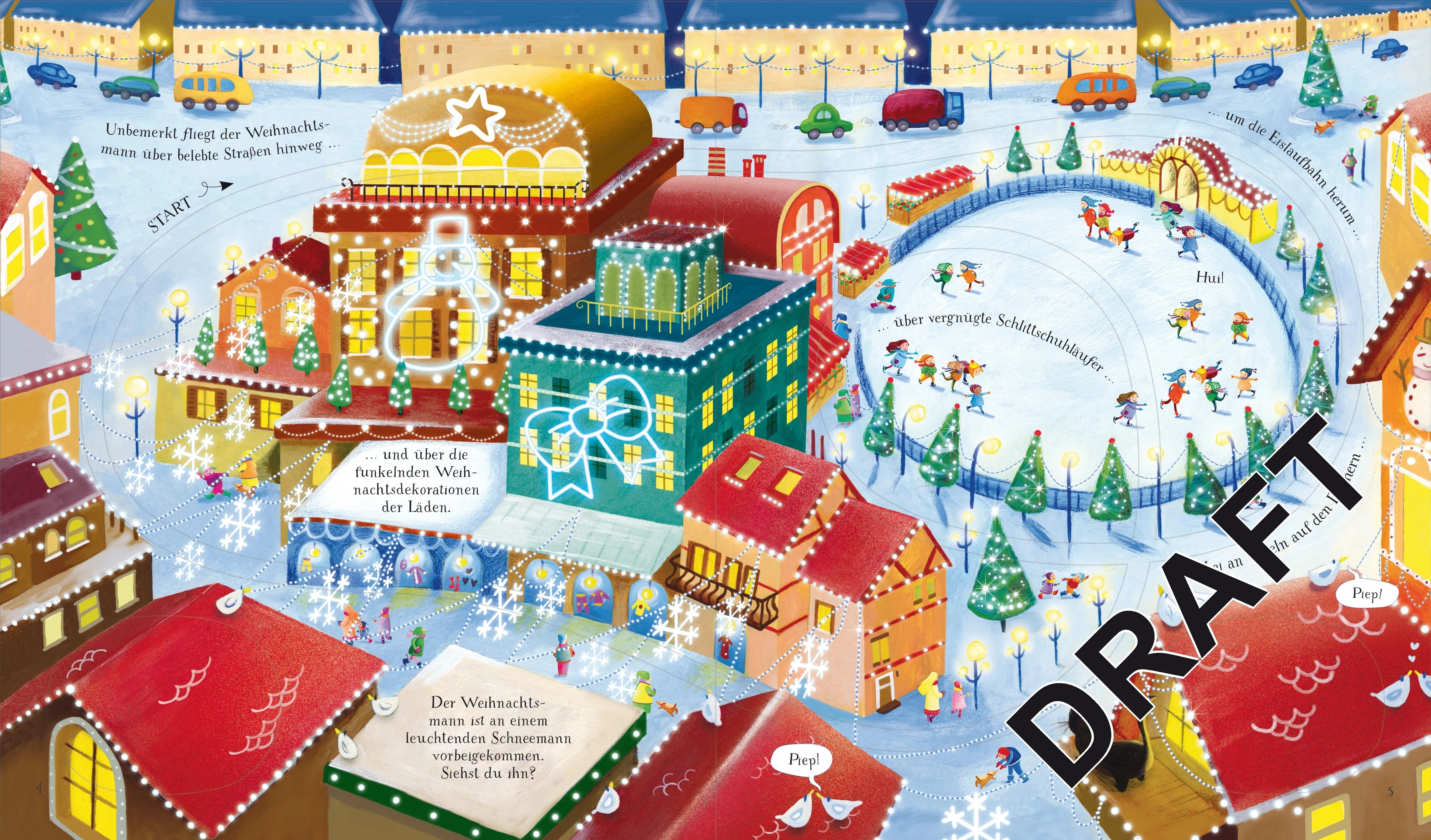 Detailansicht: Wohin fährt der Weihnachtsmann? (Hardcover)