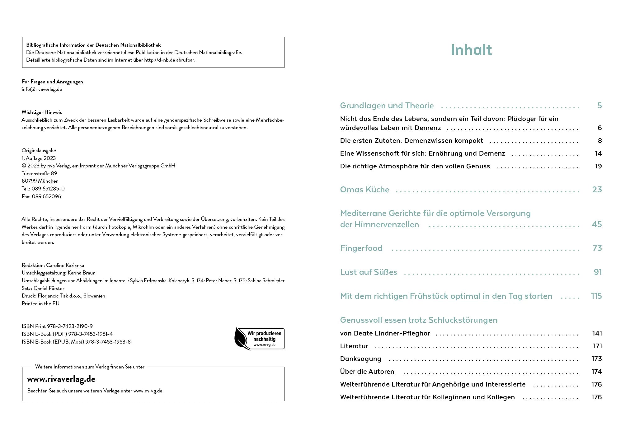 Innenansicht von 'Wohlfühlküche bei Demenz' - Taschenbuch