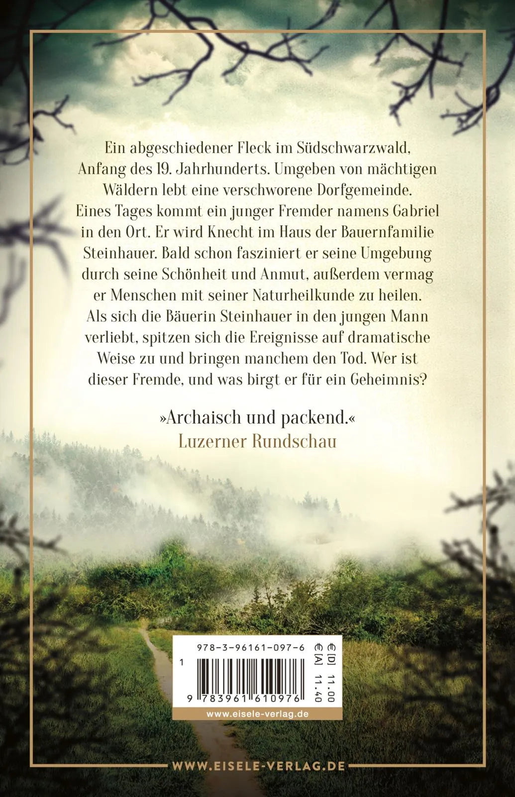 Buchrückseite von 'Wolf' mit Klappentext - Taschenbuch