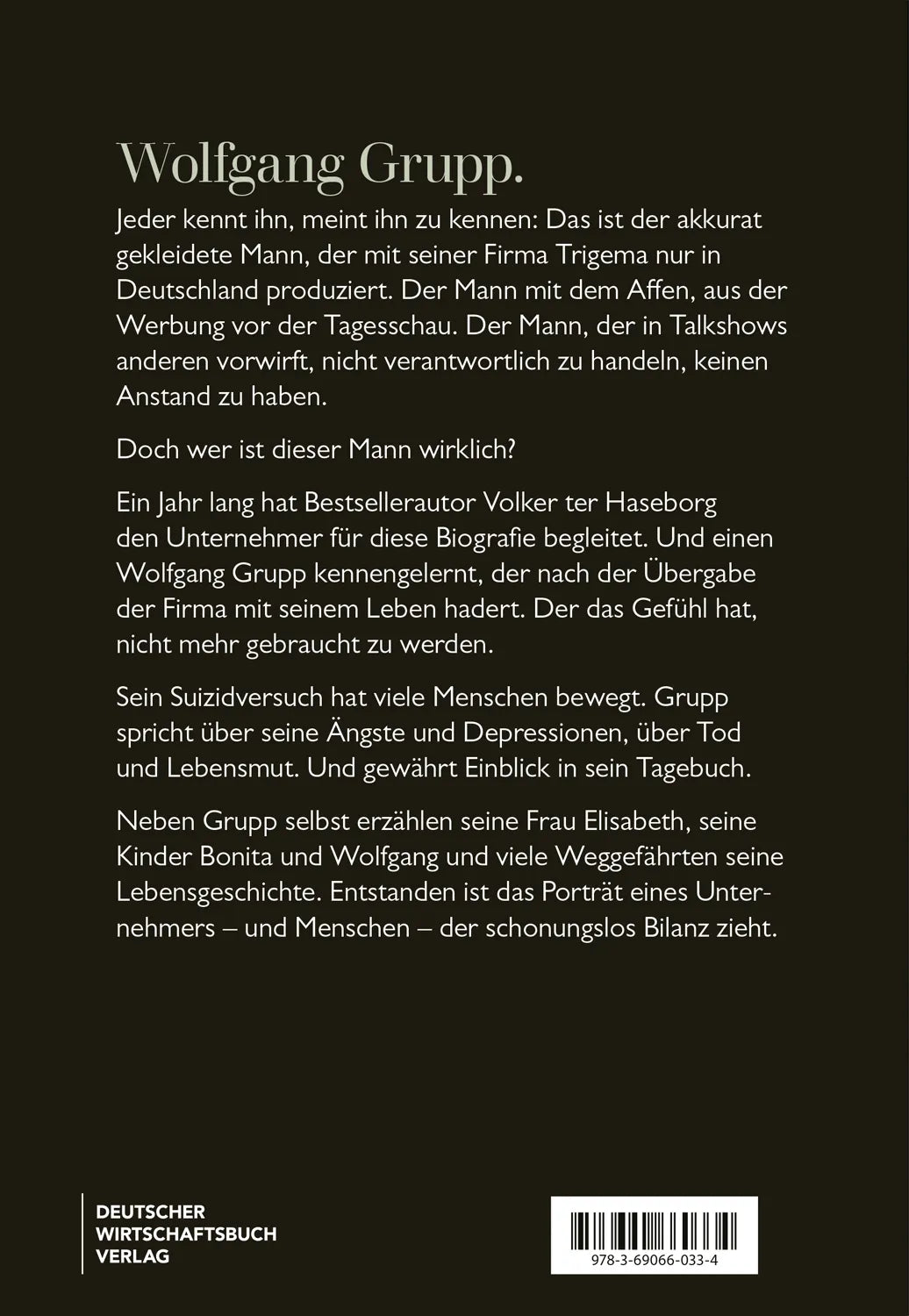 Rückseite: Wolfgang Grupp (Hardcover)