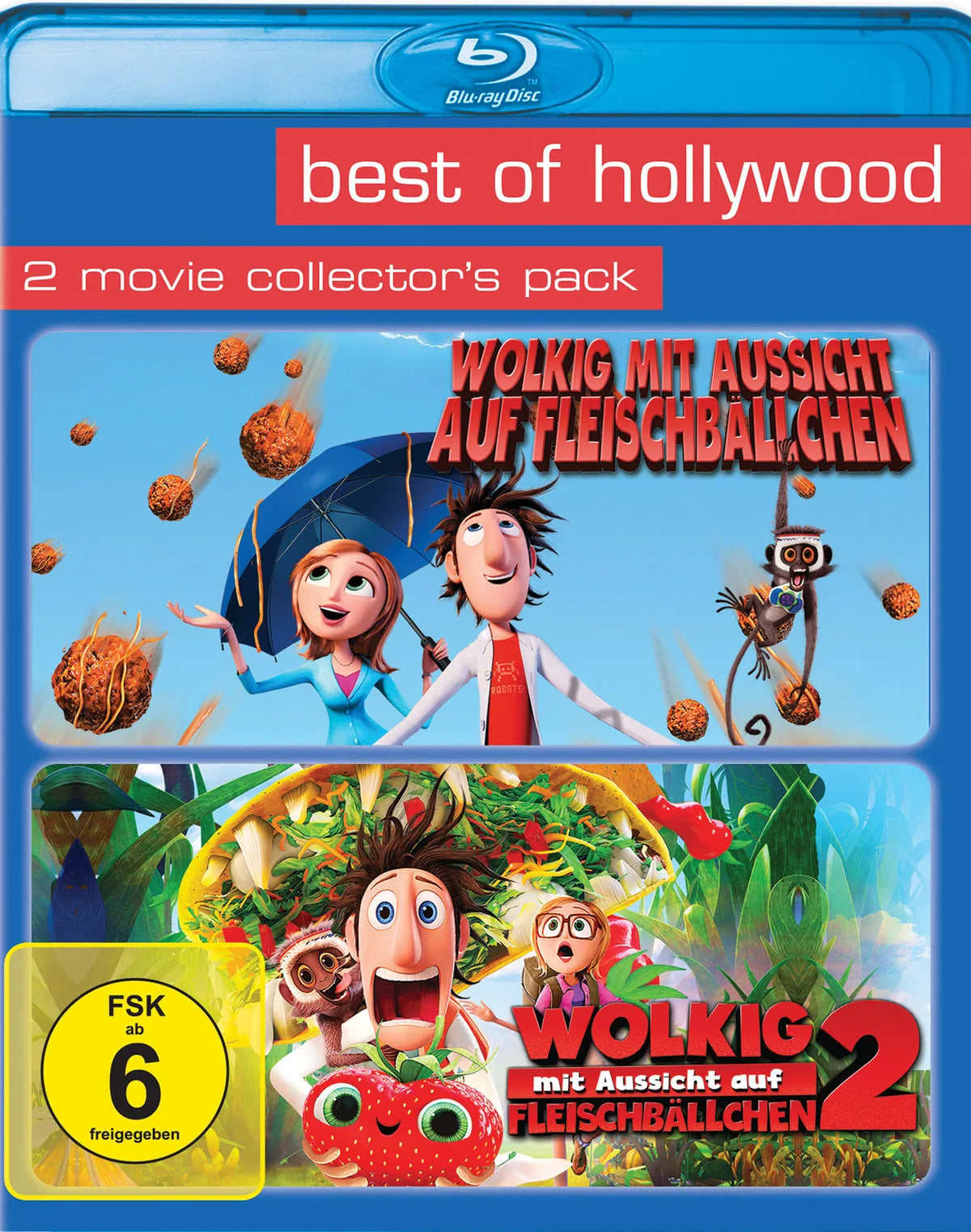 Wolkig mit Aussicht auf Fleischbällchen 1&2[2BR] - Blu-ray Disc