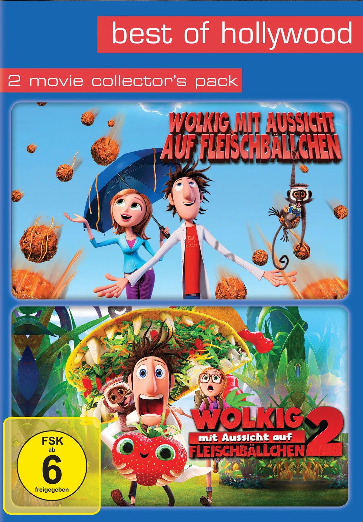 Wolkig mit Aussicht auf Fleischbällchen1&2[2DVD] - DVD