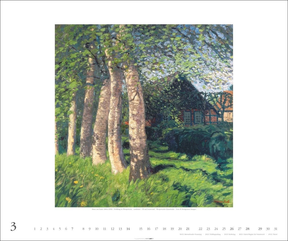 Worpsweder Landschaften Kalender 2027 – Ansicht