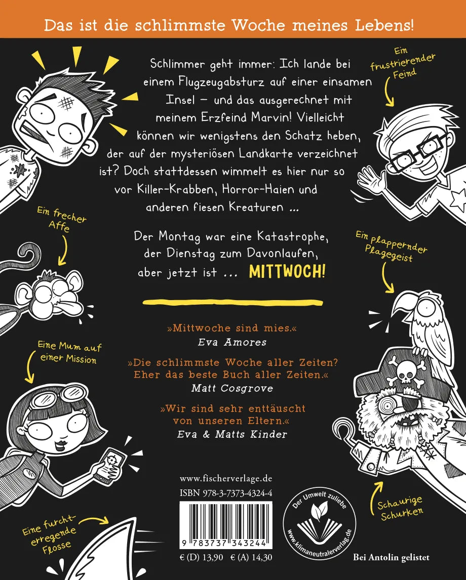 Rückseite: Worst Week Ever – Mittwoch (Hardcover)
