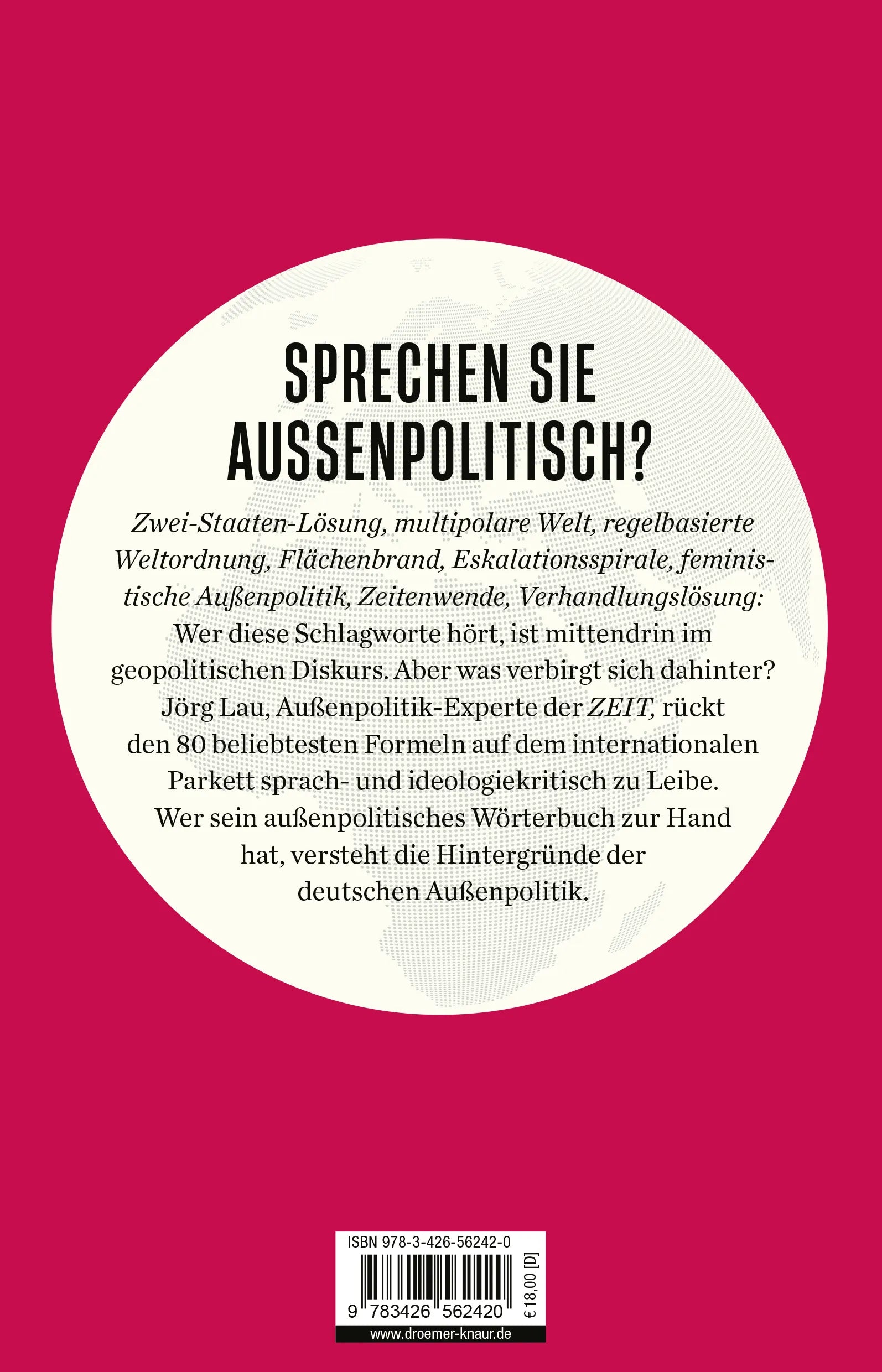 Buchrückseite von 'Worte, die die Welt beherrschen' mit Klappentext - Paperback