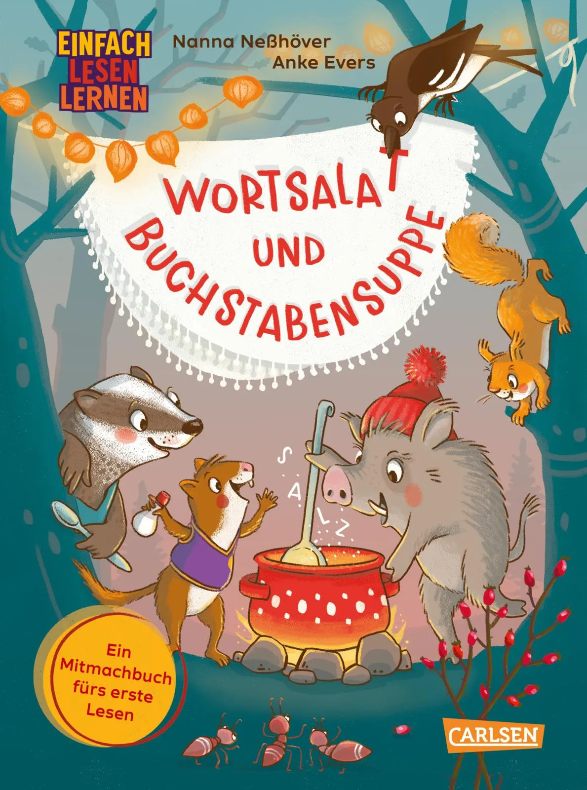 Buchcover von 'Wortsalat und Buchstabensuppe' - Gebundene Ausgabe von Nanna Neßhöver