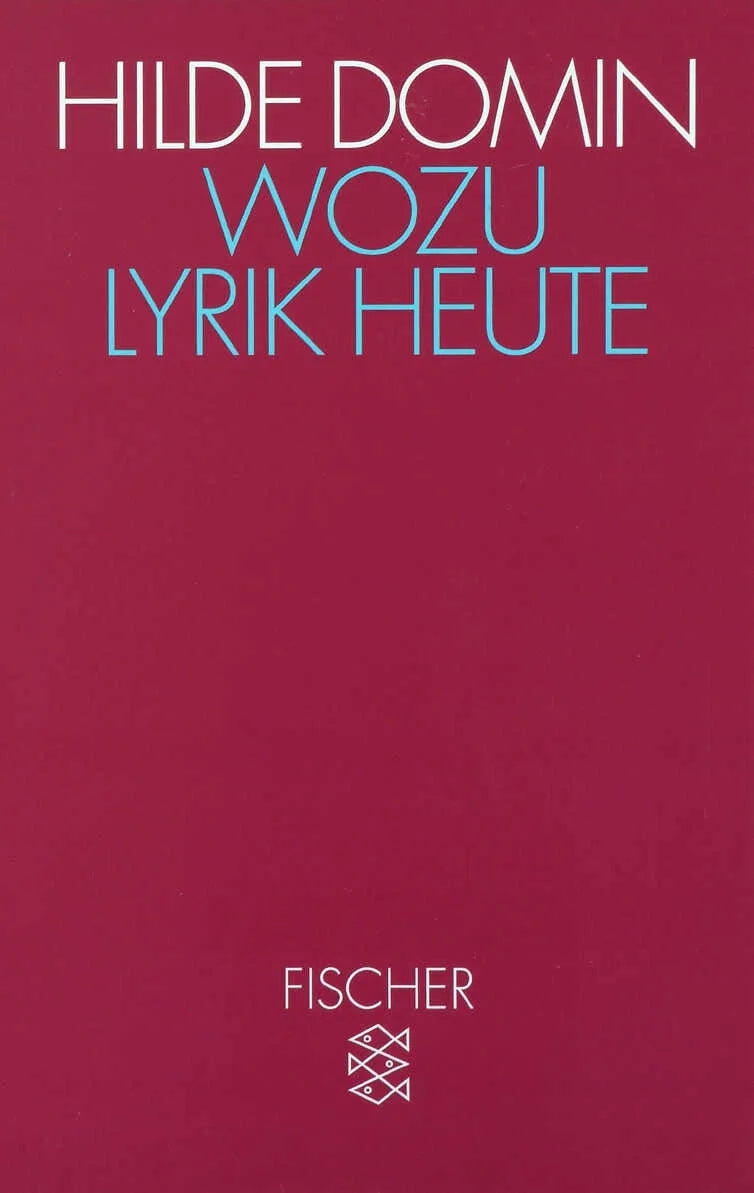 Buchcover von 'Wozu Lyrik heute' - Taschenbuch von Hilde Domin