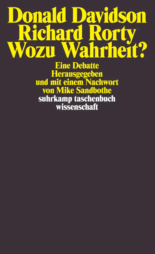 Buchcover von 'Wozu Wahrheit?' - Taschenbuch von Donald Davidson