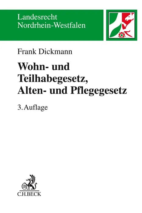 Buchcover von 'WTG - Wohn- und Teilhabegesetz, APG - Alten- und Pflegegesetz' - Taschenbuch von Frank Dickmann