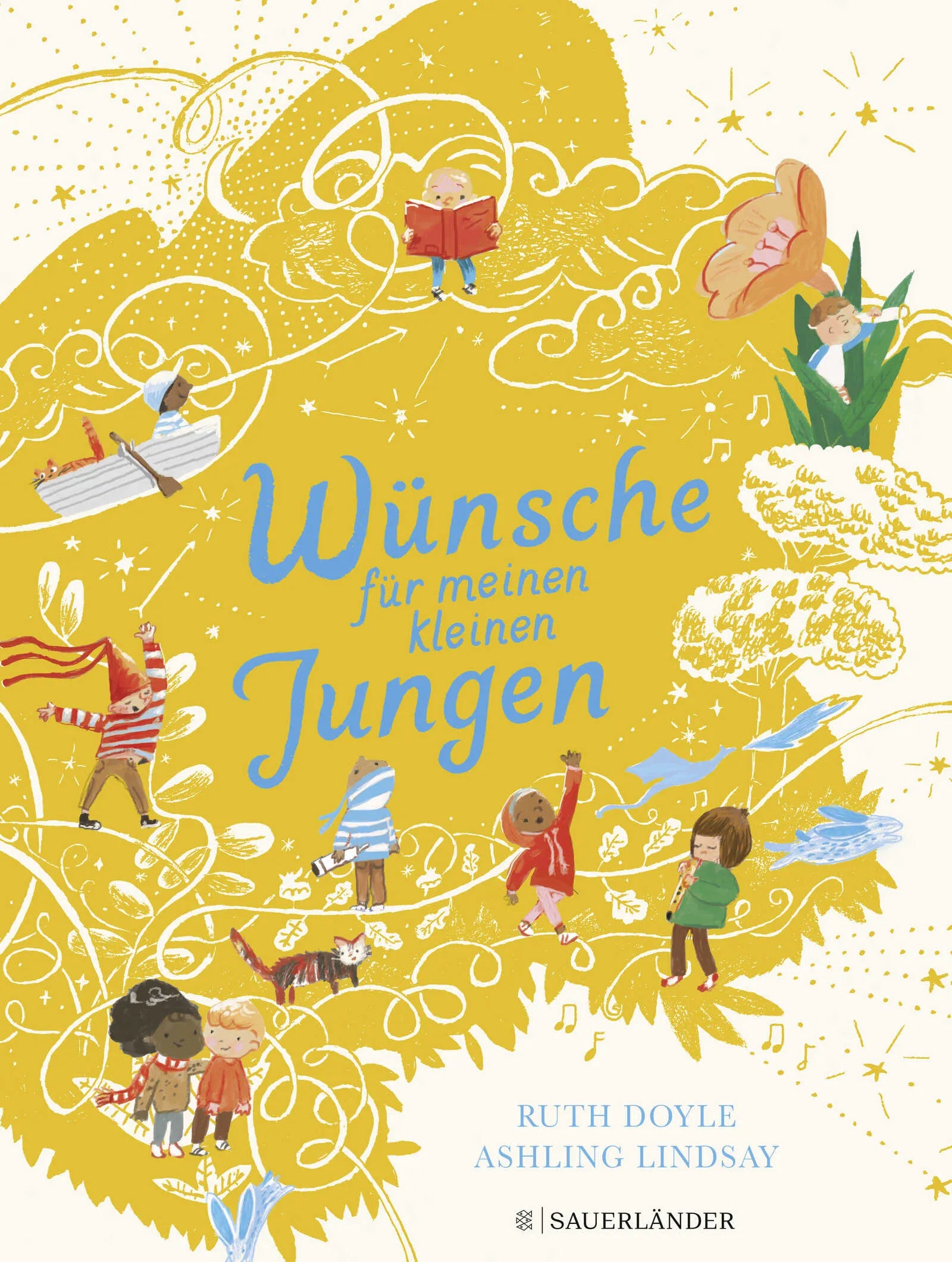Buchcover von 'Wünsche für meinen kleinen Jungen' - Gebundene Ausgabe von Ruth Doyle