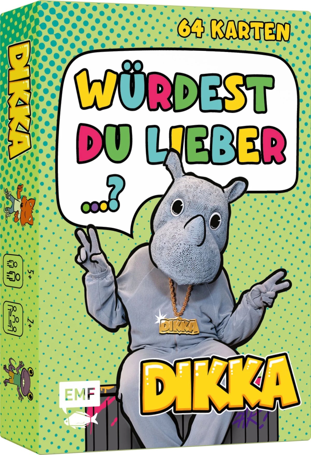 Kartenspiel: Würdest du lieber...? Nashornstarke Fragen für Kids mit DIKKA – Ansicht