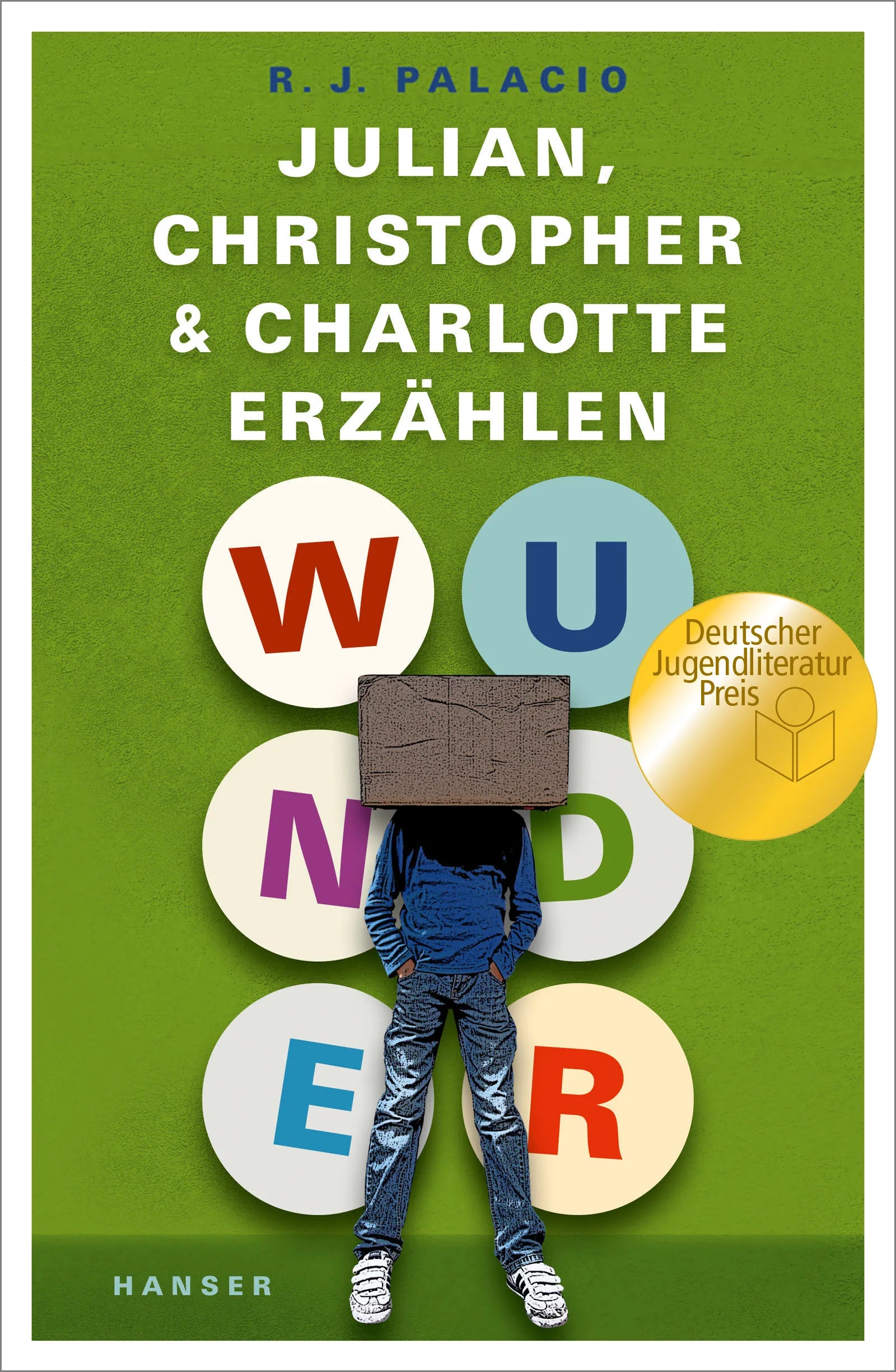 Buchcover von 'Wunder – Julian, Christopher und Charlotte erzählen' - Gebundene Ausgabe von R.J. Palacio