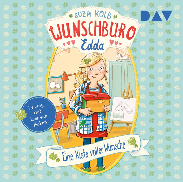 Buchcover von 'Wunschbüro Edda – Teil 1: Eine Kiste voller Wünsche' - Hörbuch (CD) von Suza Kolb