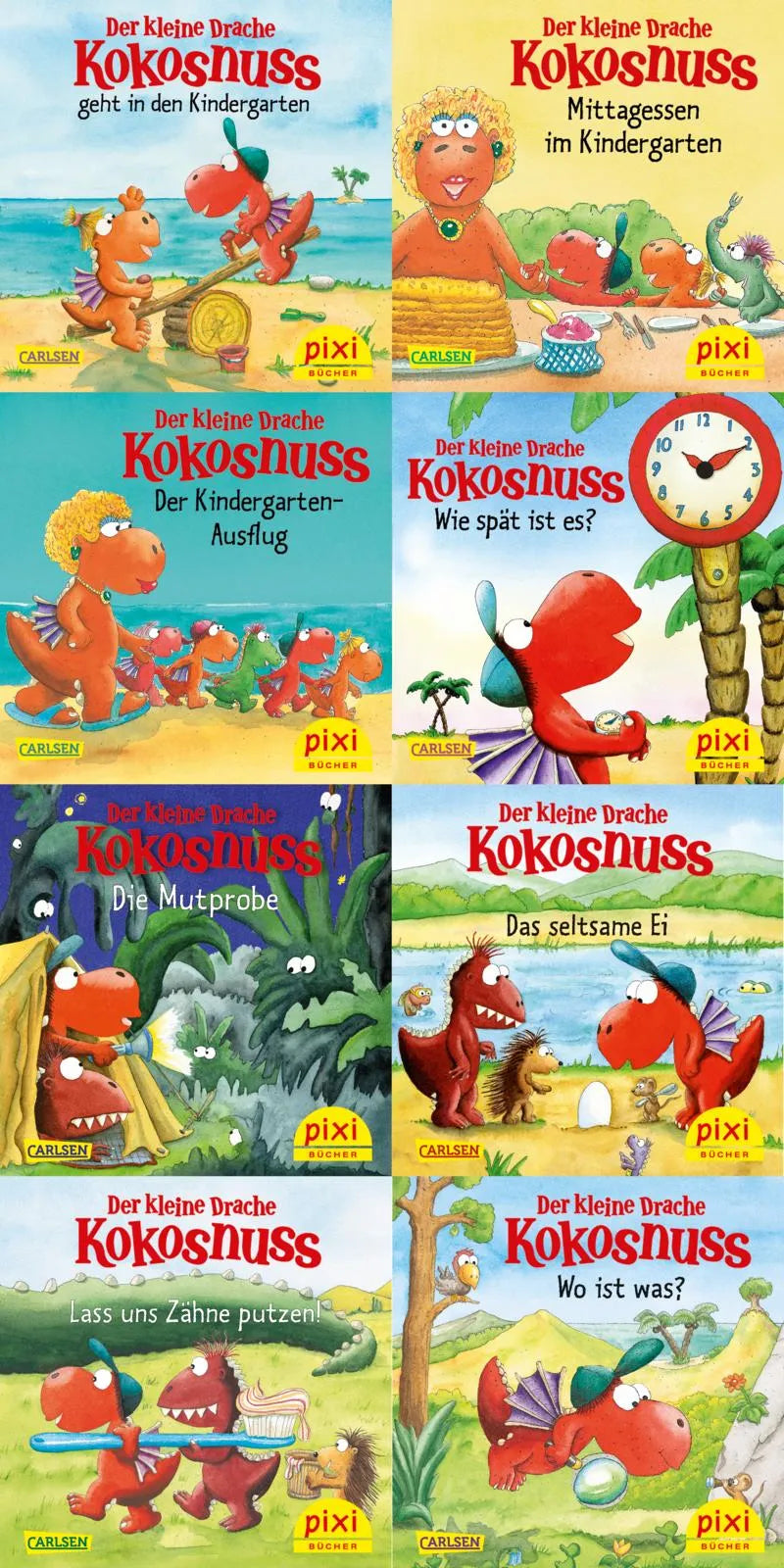 Buchcover von 'WWS Pixi-Box 288: Der kleine Drache Kokosnuss und seine Freunde' - Taschenbuch von diverse