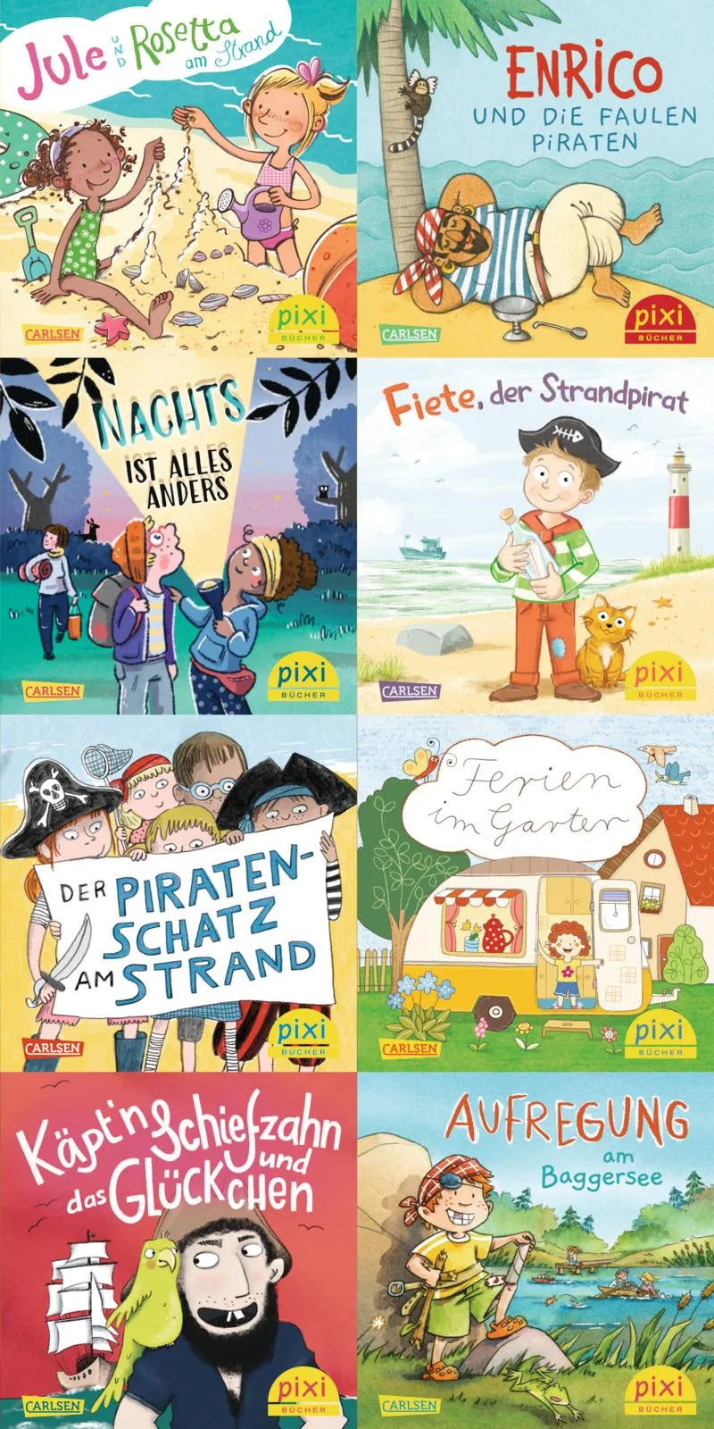 Buchcover von 'WWS Pixi-Box 289: Ferien- und Strandgeschichten' - Taschenbuch von diverse