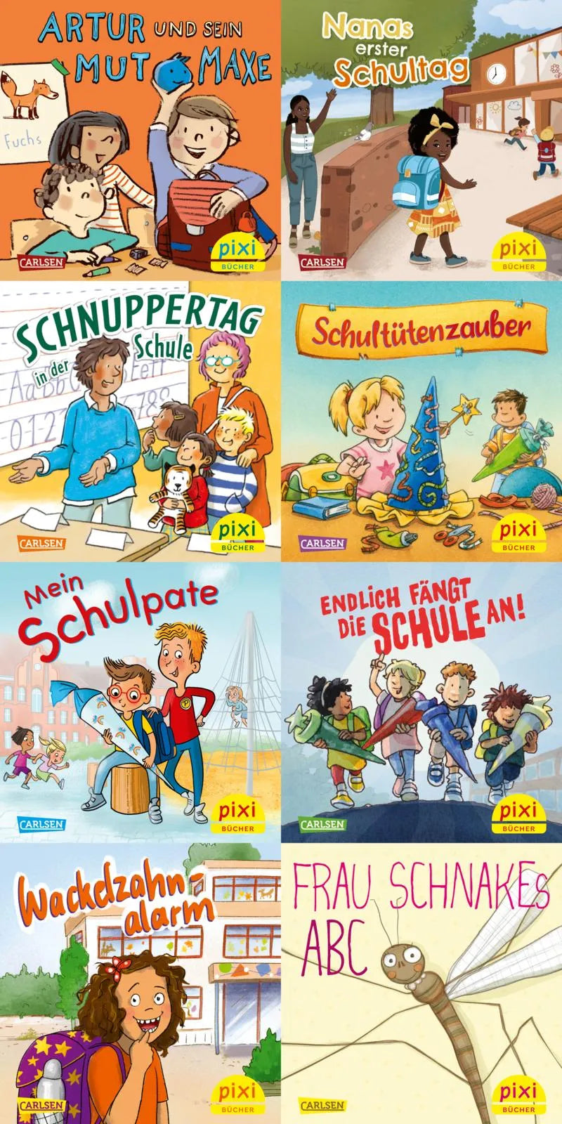 Buchcover von 'WWS Pixi-Box 304: In die Schule mit Pixi' - Taschenbuch von diverse