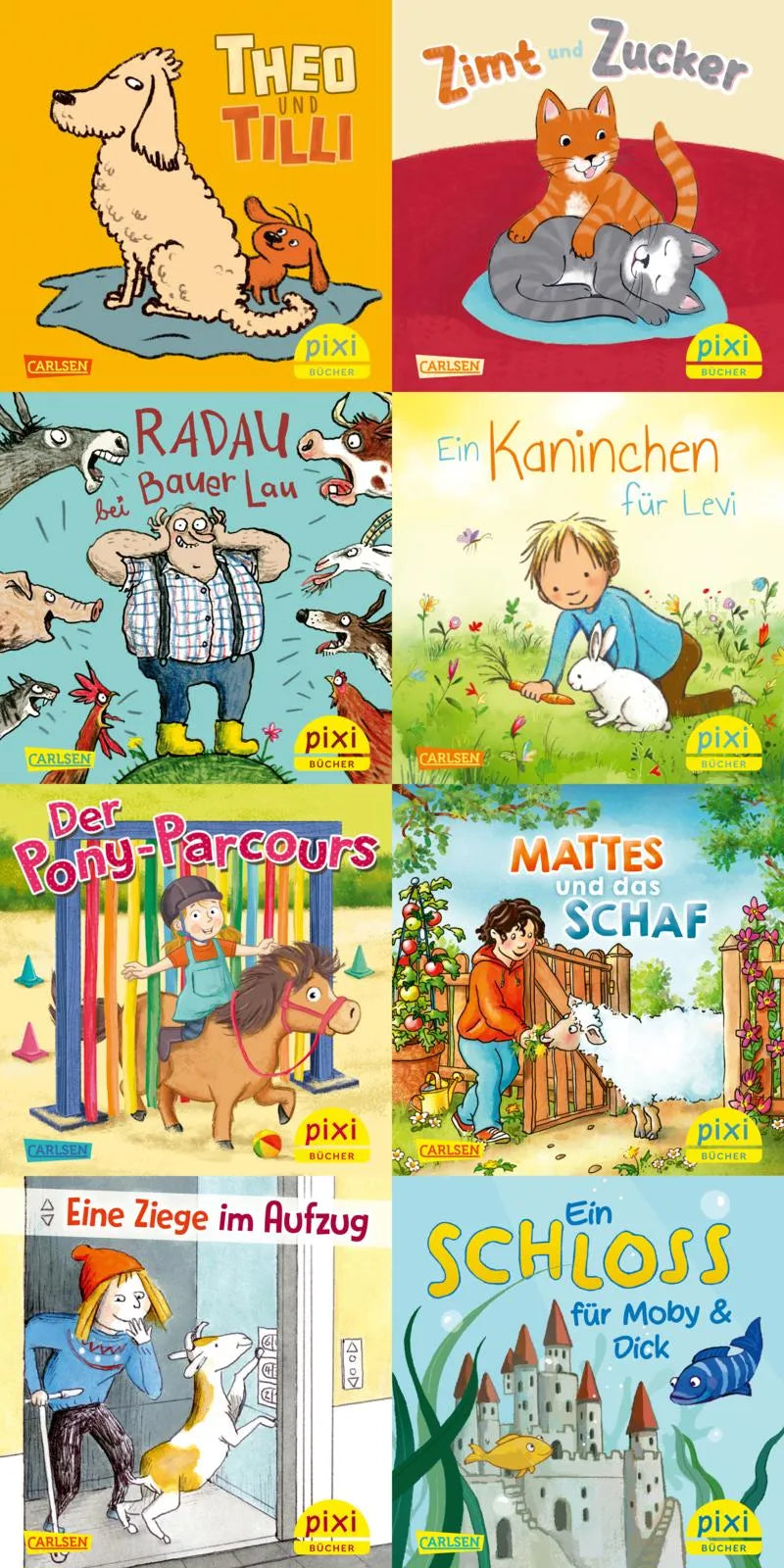 Buchcover von 'WWS Pixi-Box 306 Pixis Lieblingstiere' - Taschenbuch von diverse