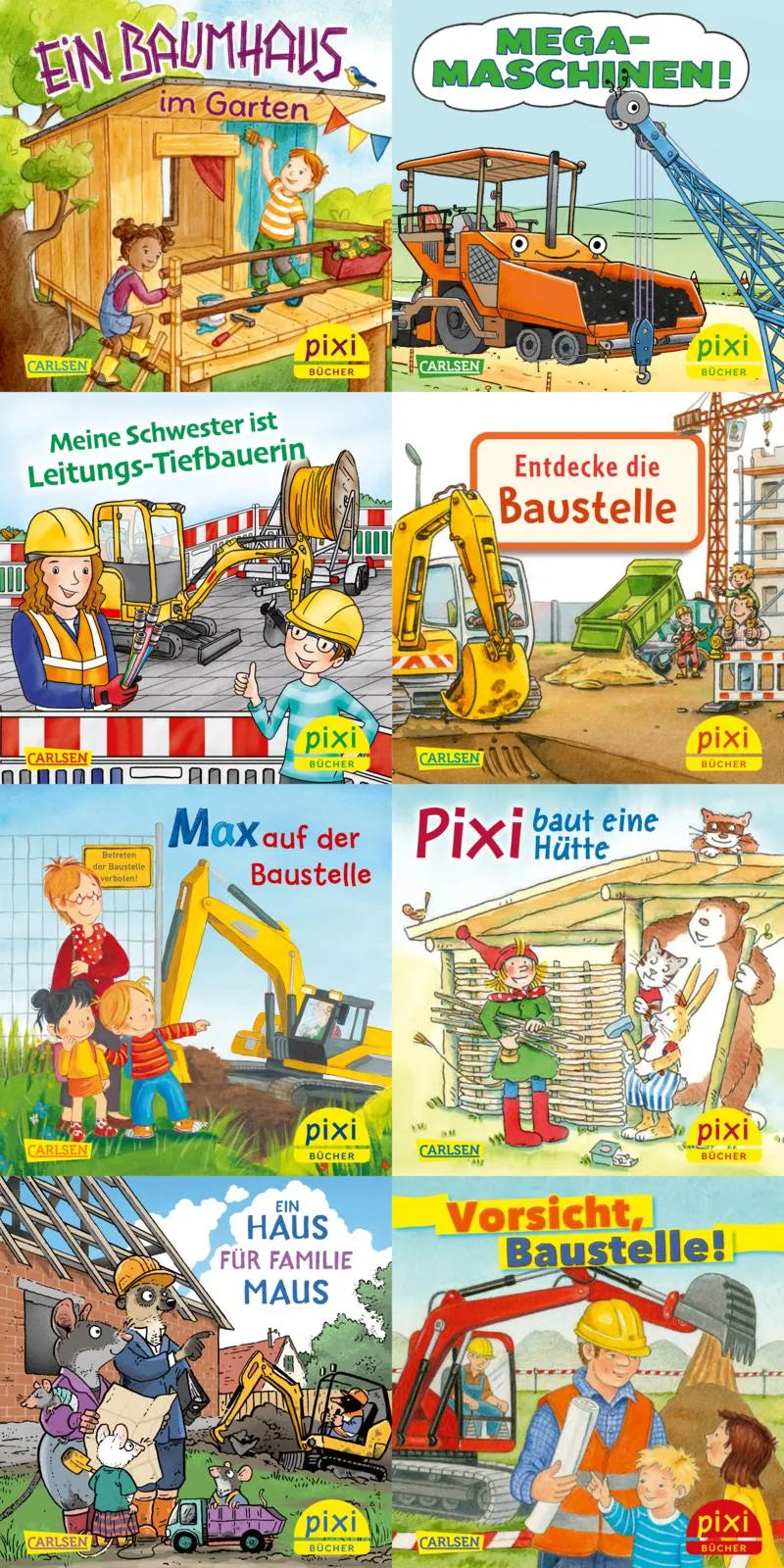 Buchcover von 'WWS Pixi-Box 311: Pixi auf der Baustelle' - Taschenbuch von Diverse
