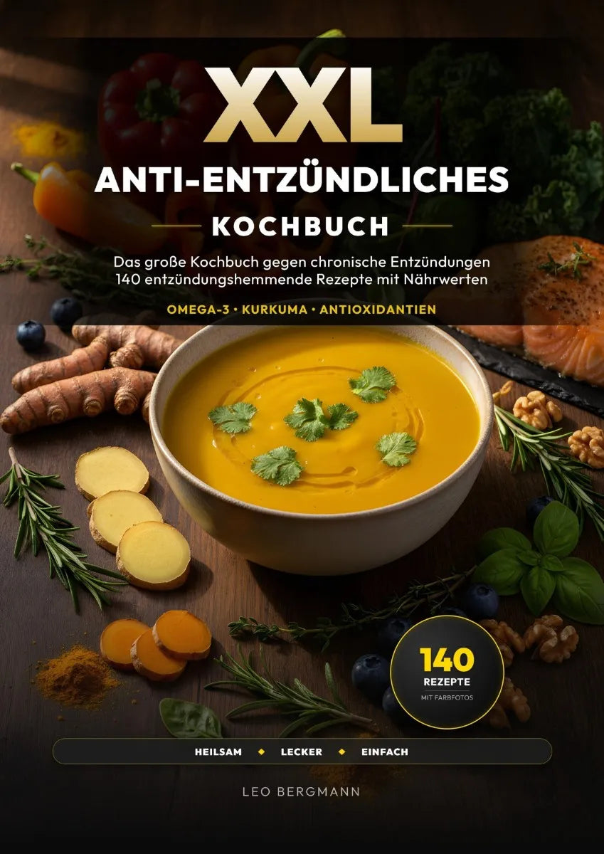 Cover: XXL Anti-Entzündliches Kochbuch (E-Book) von Leo Bergmann