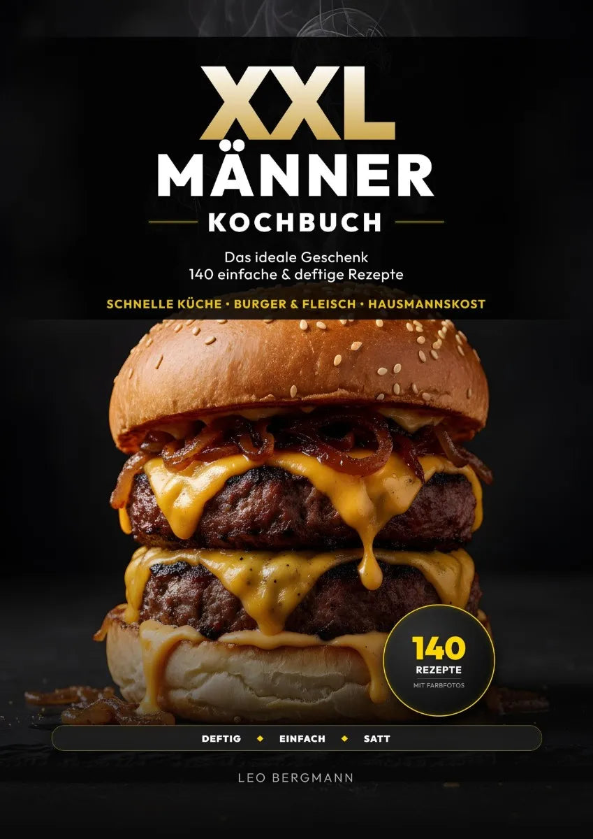 Cover: XXL Männer-Kochbuch (E-Book) von Leo Bergmann