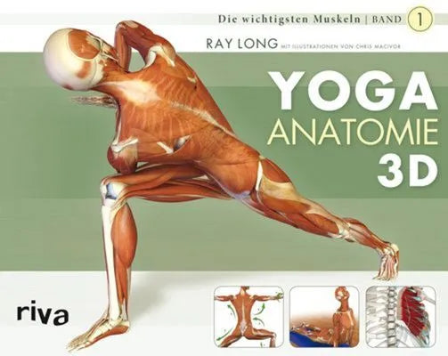 Buchcover von 'Yoga-Anatomie 3D' - Taschenbuch von Ray Long