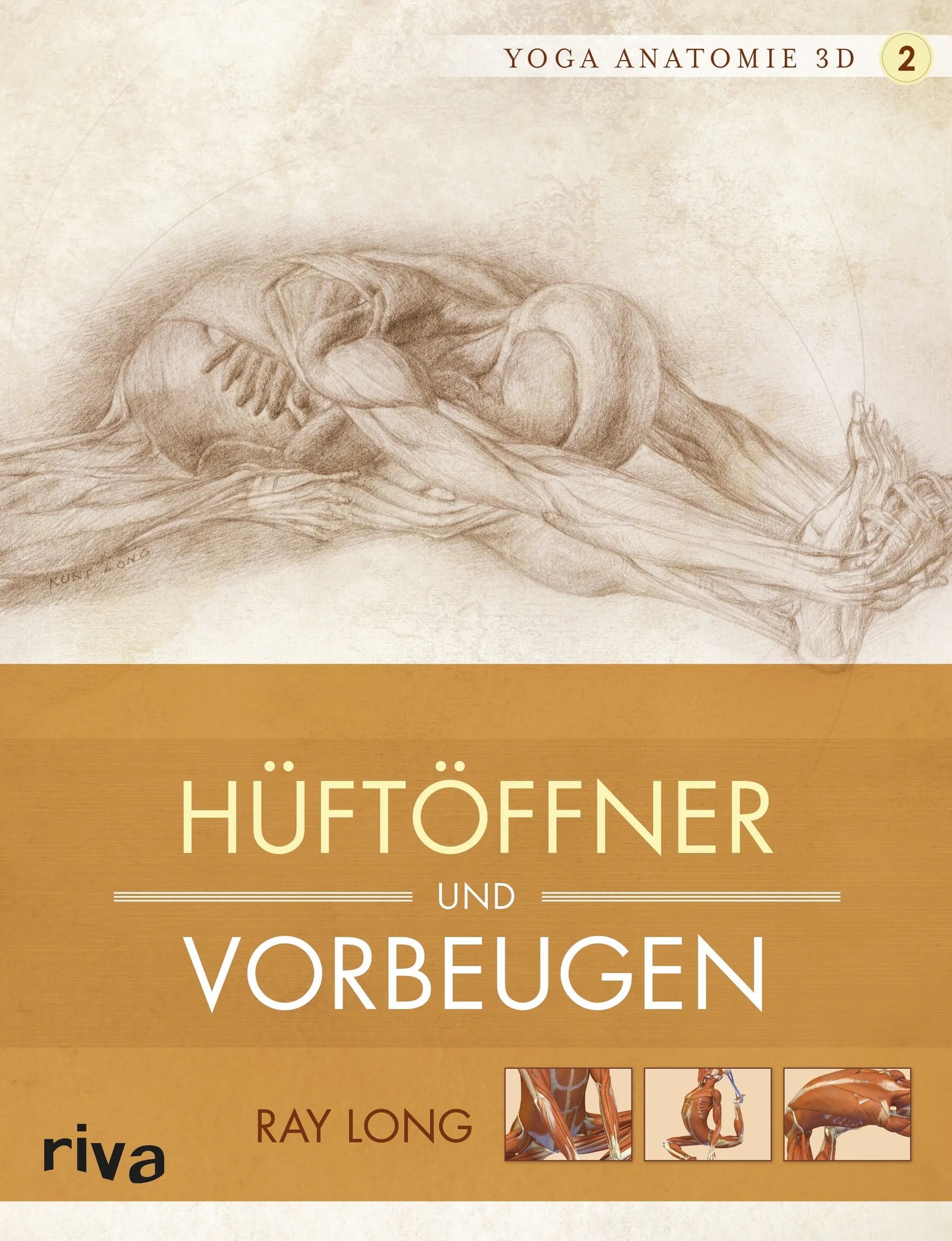 Buchcover von 'Yoga-Anatomie 3D' - Taschenbuch von Ray Long