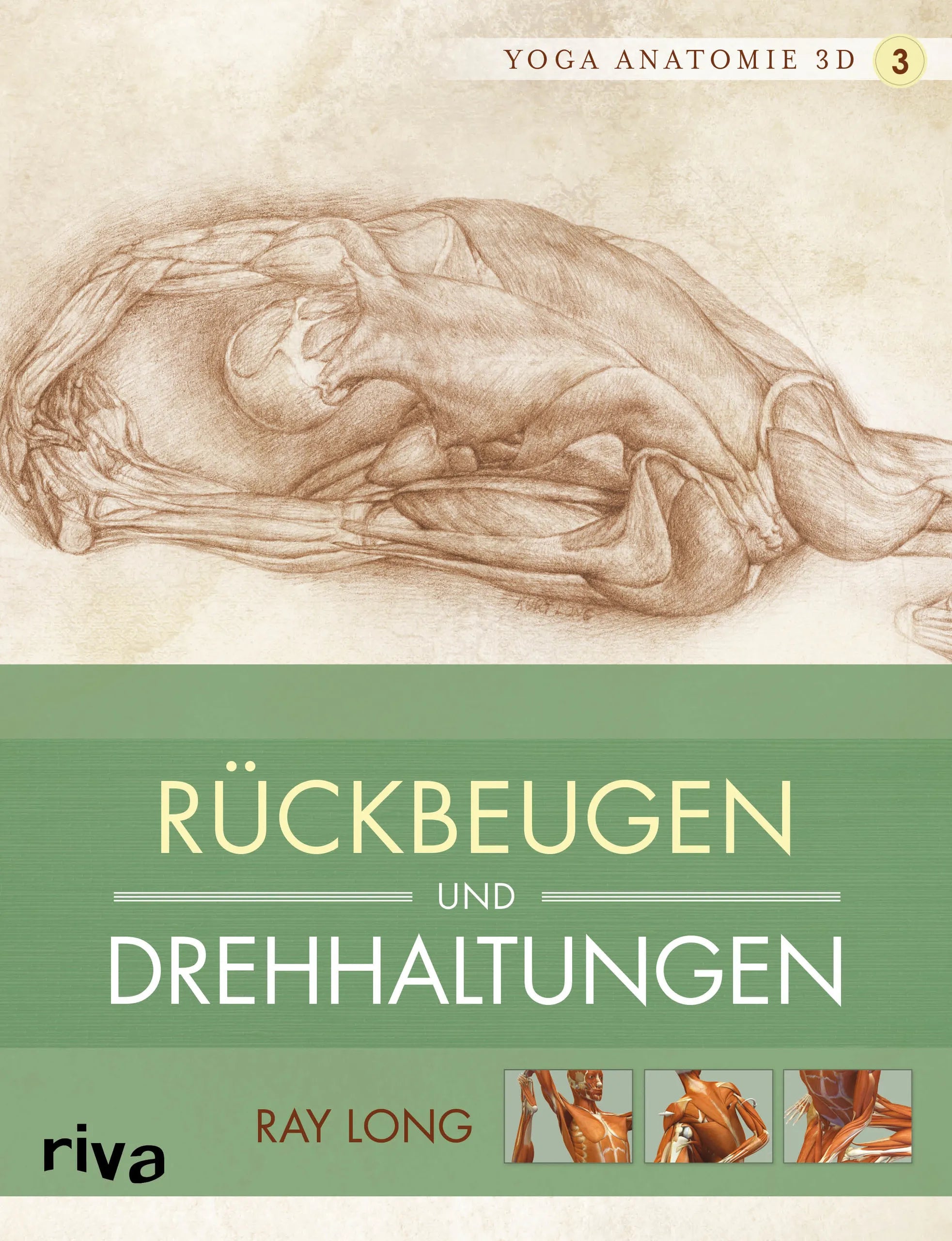 Buchcover von 'Yoga-Anatomie 3D' - Taschenbuch von Ray Long