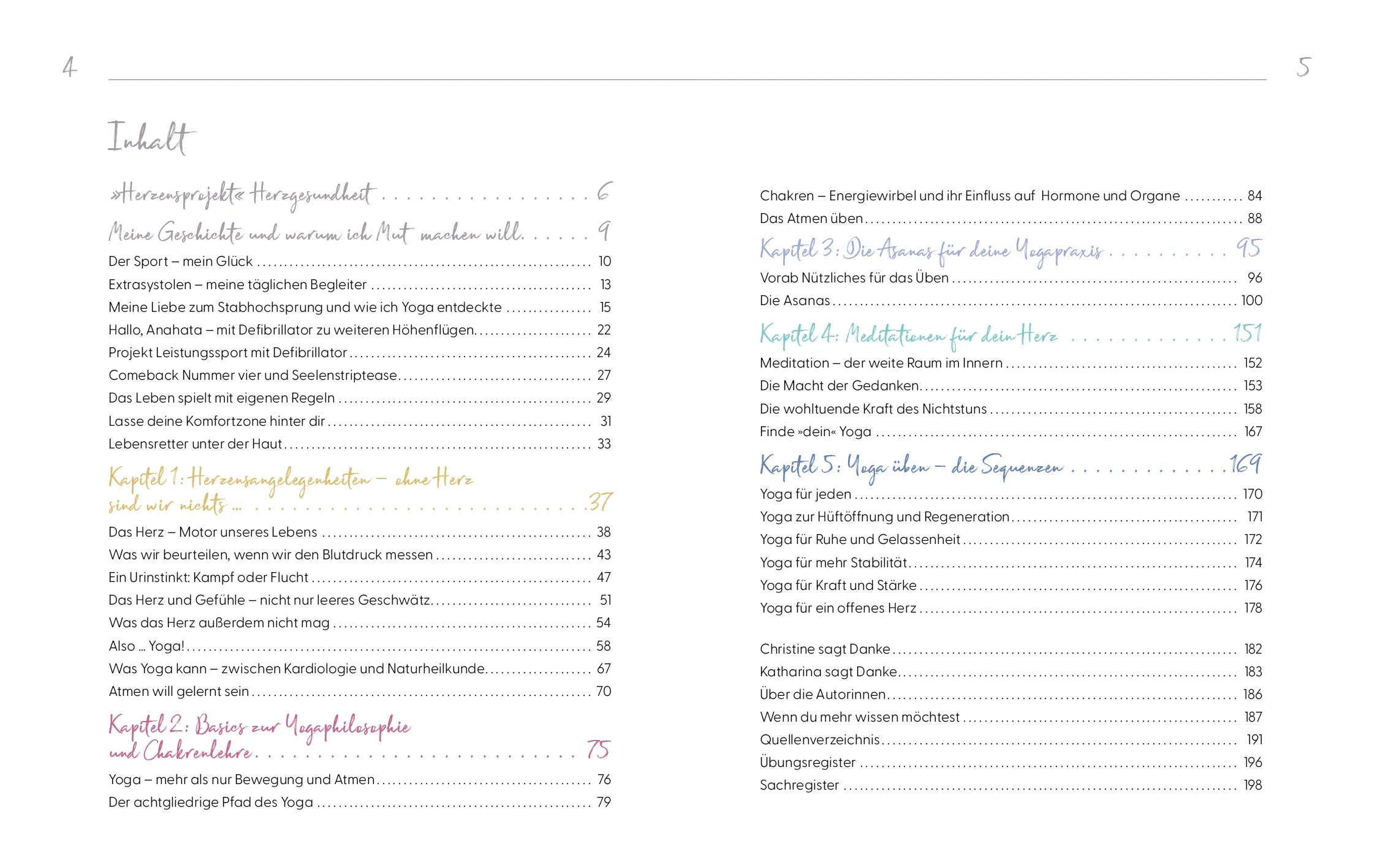 Innenansicht von 'Yoga für ein starkes Herz' - Taschenbuch
