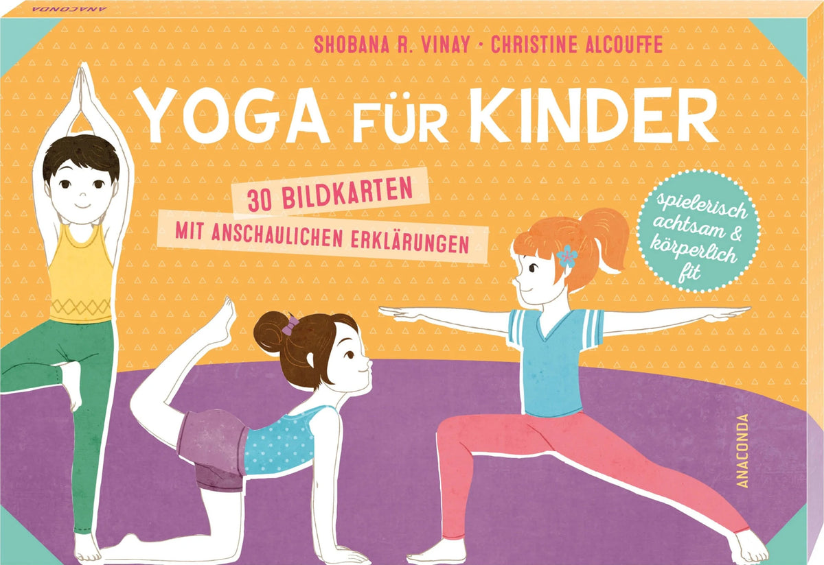 Gesellschaftsspiel: Yoga für Kinder. 30 Bildkarten mit anschaulichen Erklärungen