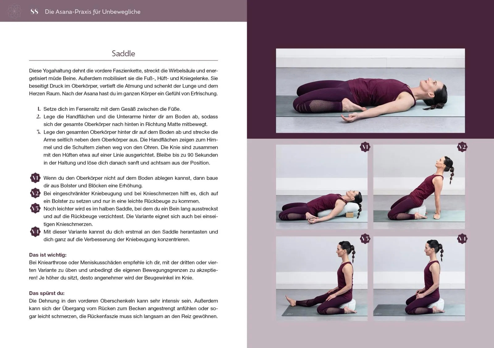 Innenansicht von 'Yoga für Unbewegliche' - Taschenbuch