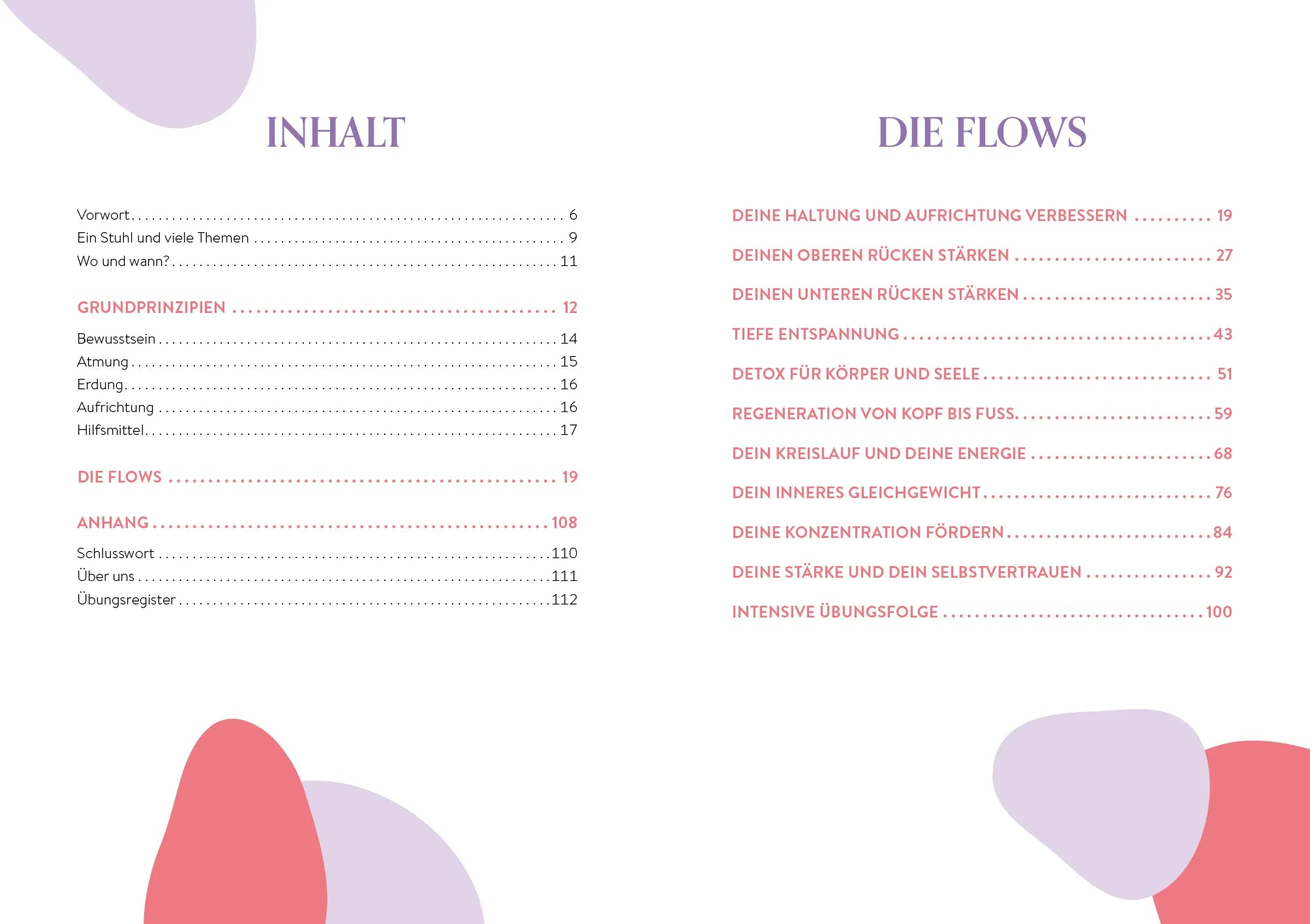 Innenansicht von 'Yoga mit dem Stuhl' - Taschenbuch