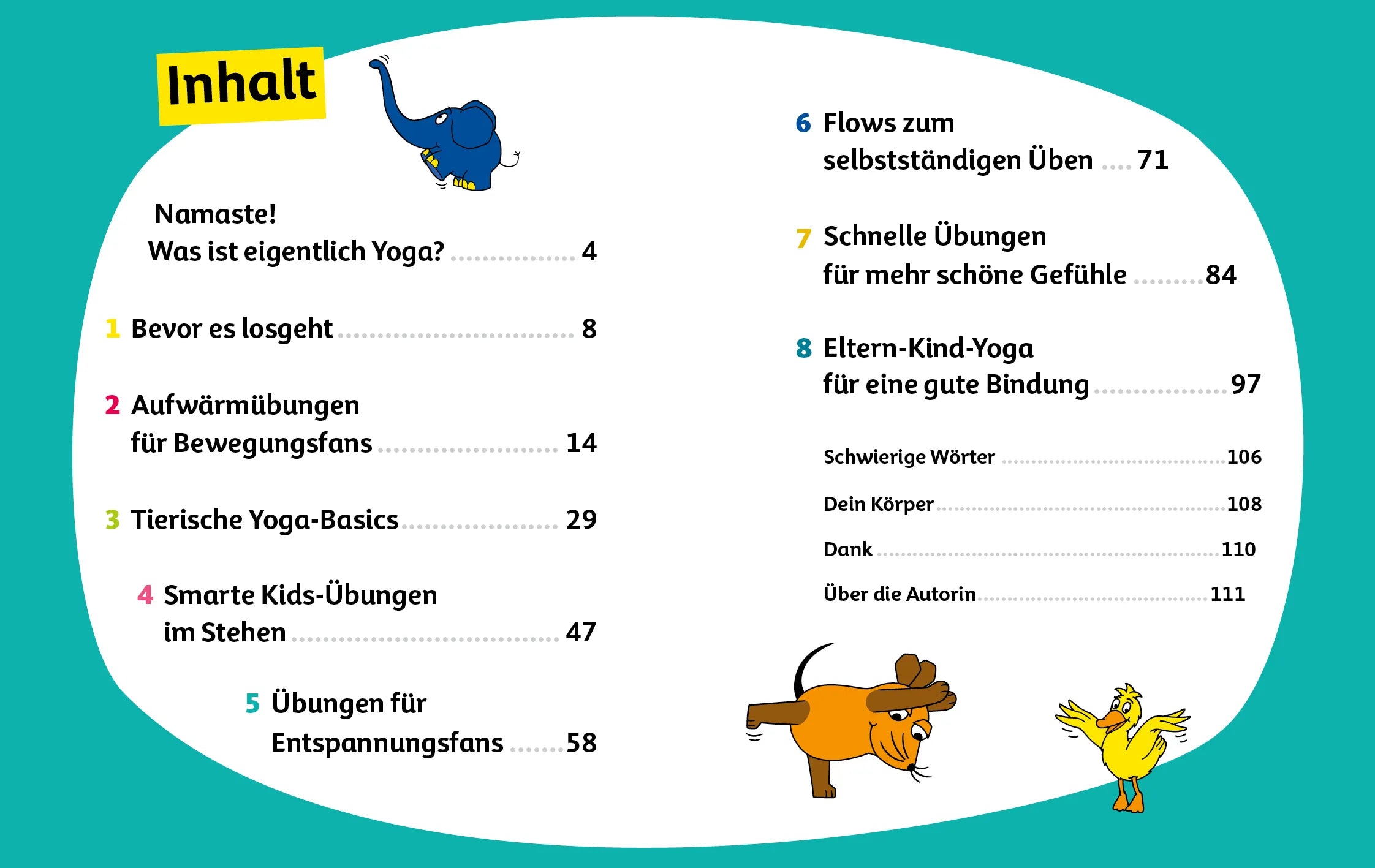 Innenansicht von 'Yoga mit der Maus' - Gebundene Ausgabe