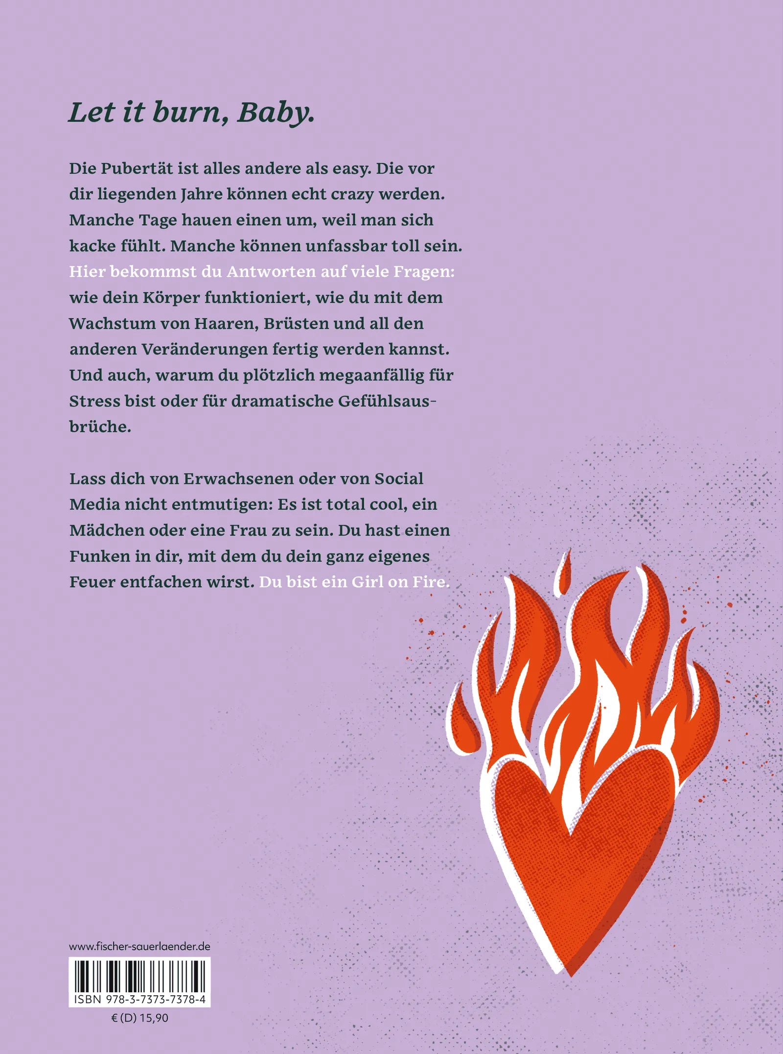 Rückseite: You are a Girl on Fire (Paperback)