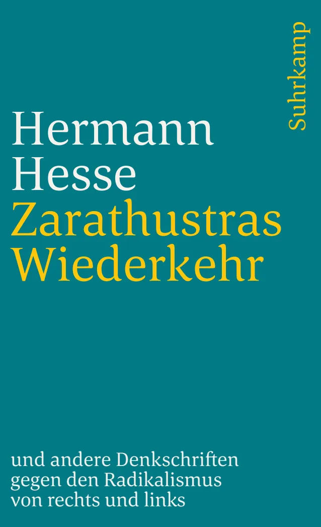 Buchcover von 'Zarathustras Wiederkehr' - Taschenbuch von Hermann Hesse