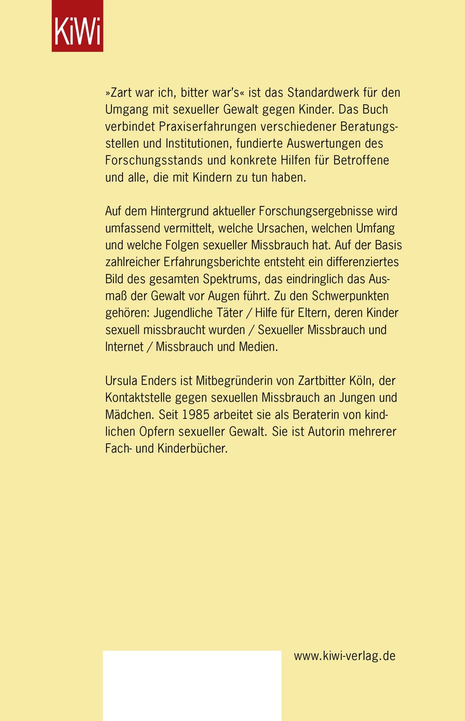 Buchrückseite von 'Zart war ich, bitter war's' mit Klappentext - Taschenbuch