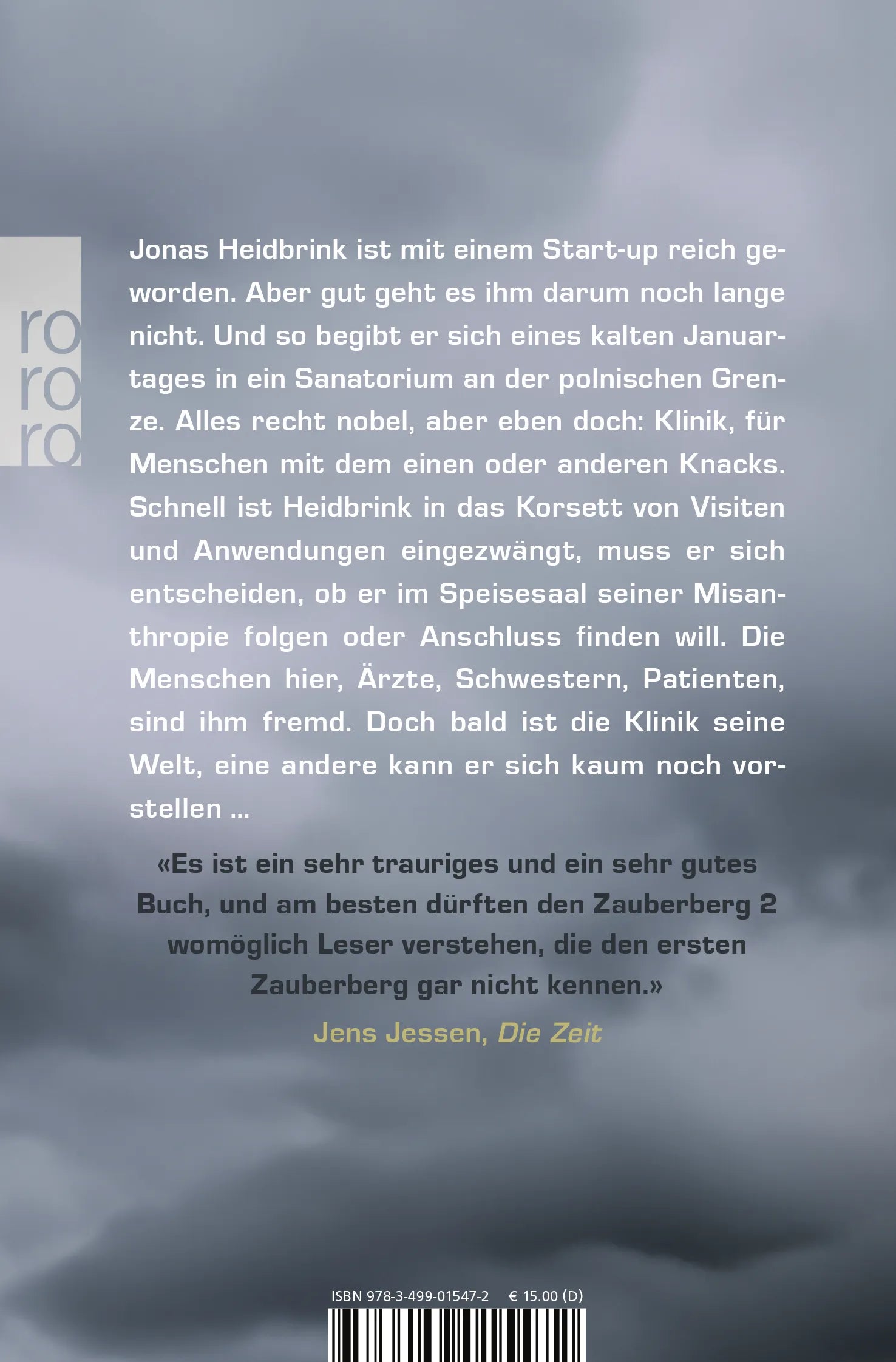 Buchrückseite von 'Zauberberg 2' mit Klappentext - Taschenbuch