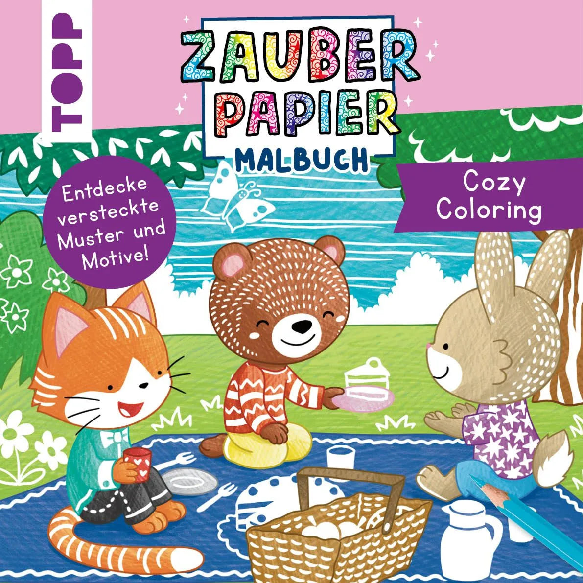 Cover: Zauberpapier Malbuch Cozy Coloring (Taschenbuch) von Mimi Hecher