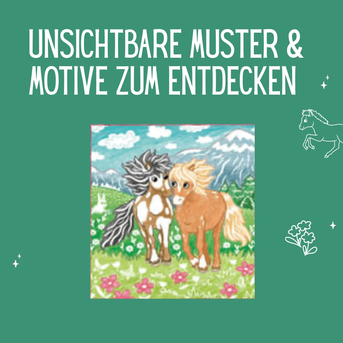 Detailansicht: Zauberpapier Malbuch Pferde (Taschenbuch)