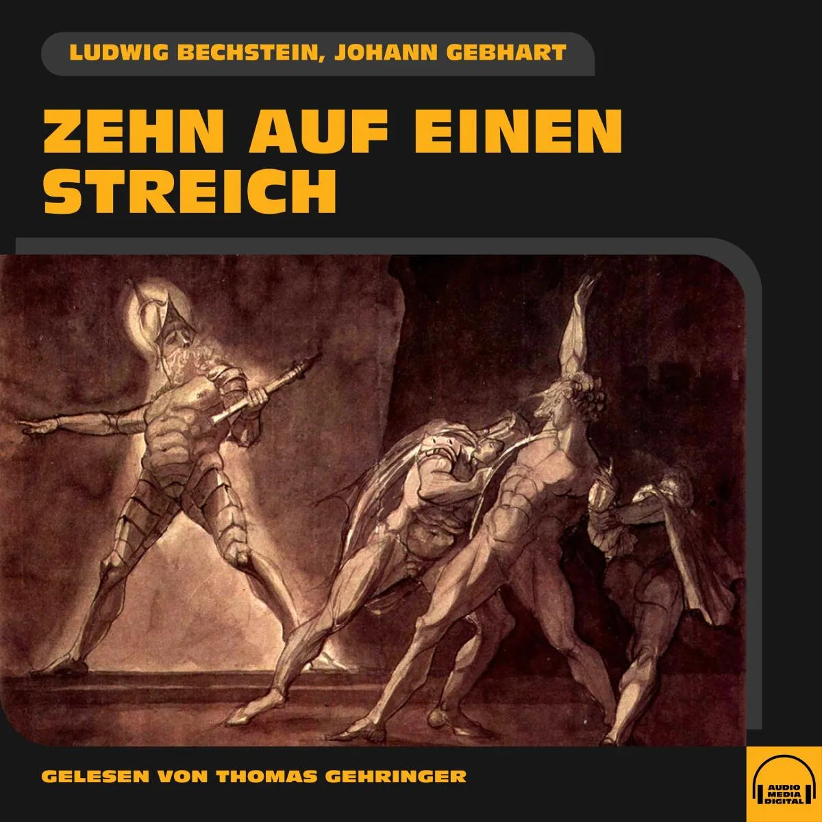 Cover: Zehn auf einen Streich (Hörbuch Download) von Ludwig Bechstein