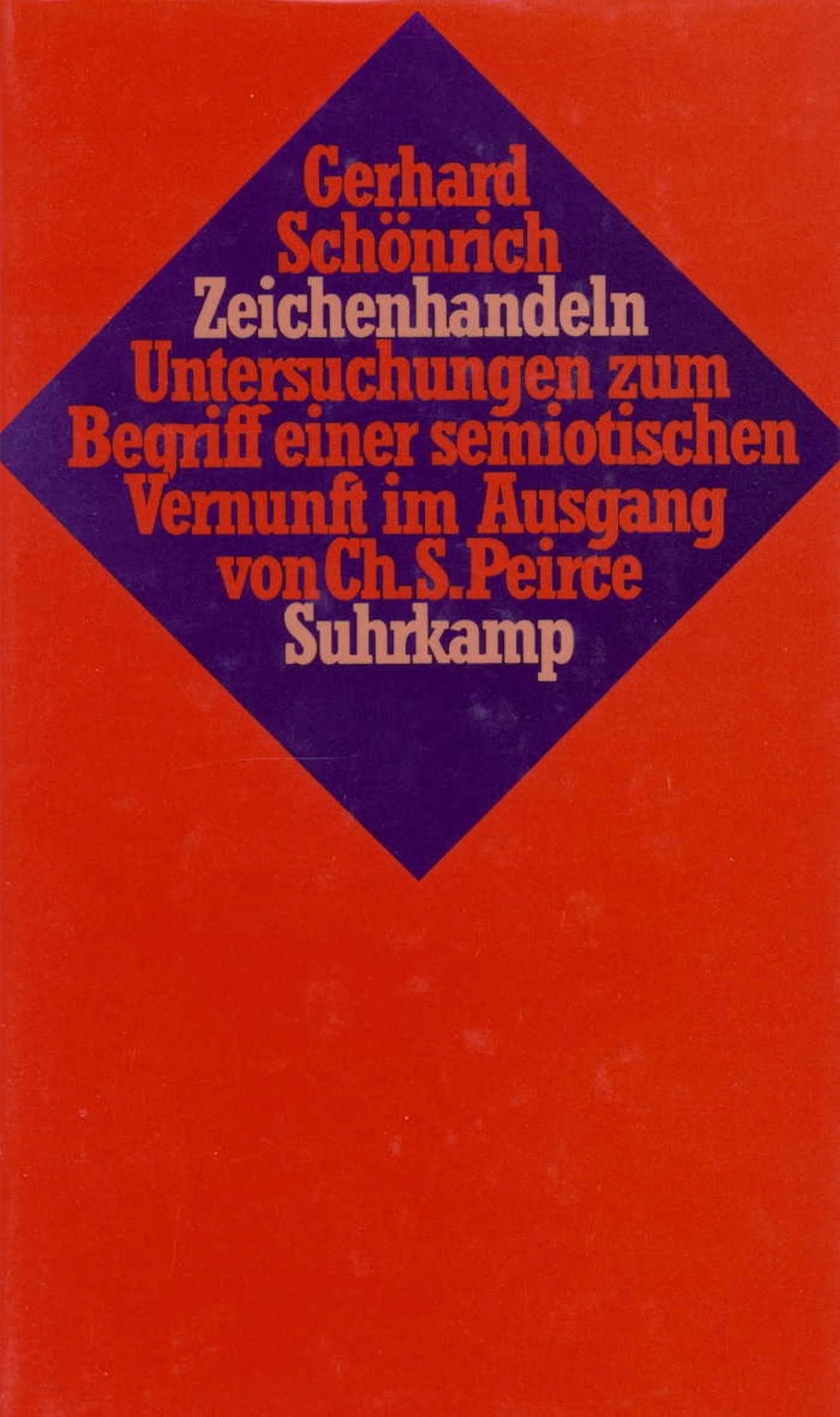 Buchcover von 'Zeichenhandeln' - Gebundene Ausgabe von Gerhard Schönrich