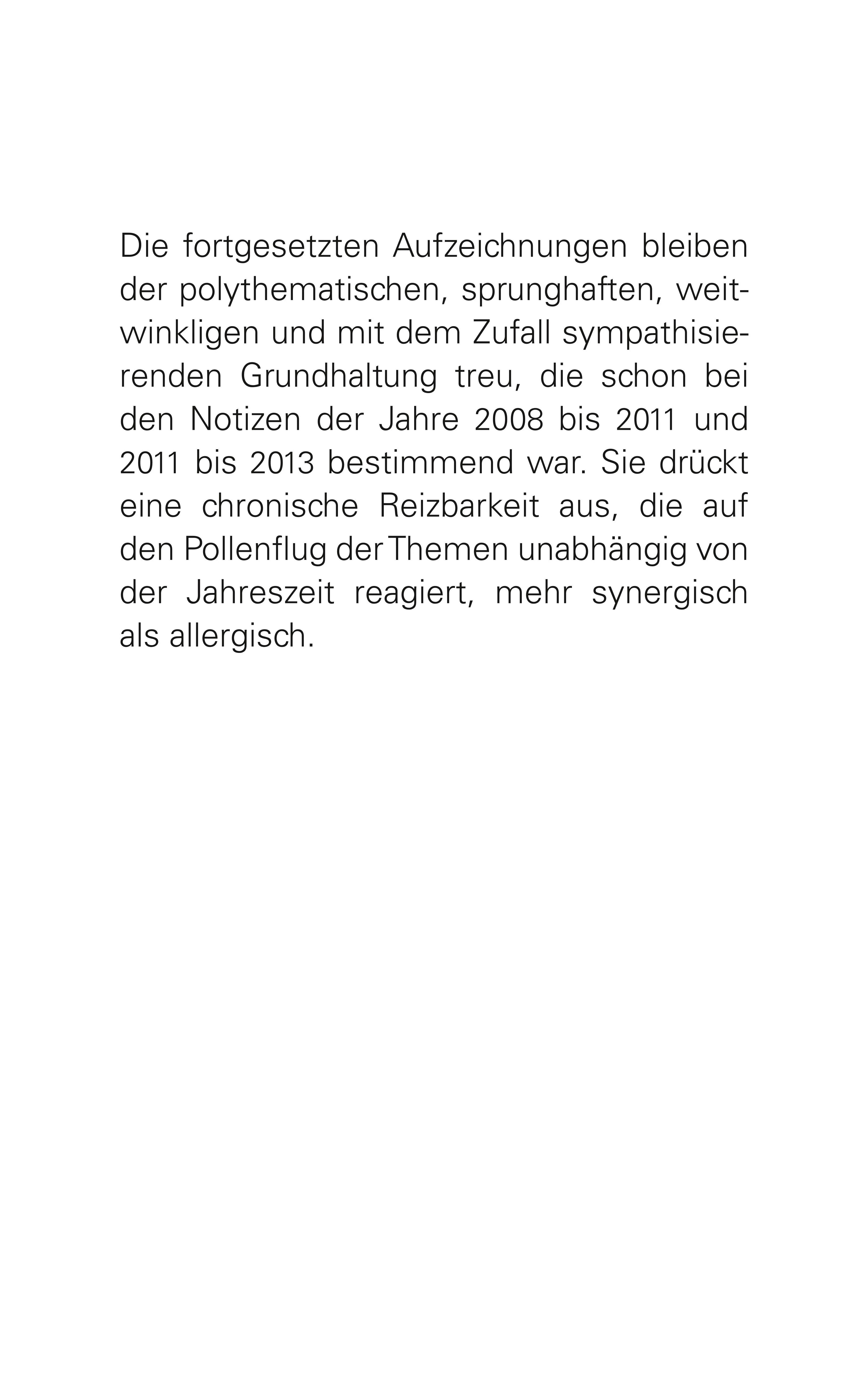 Buchrückseite von 'Zeilen und Tage III' mit Klappentext - Gebundene Ausgabe
