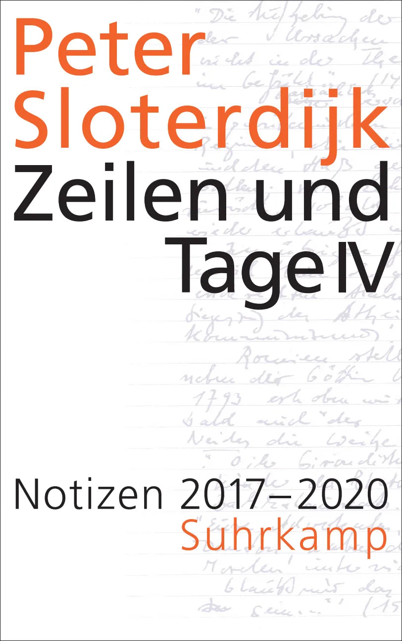 Cover: Zeilen und Tage IV (Hardcover) von Peter Sloterdijk
