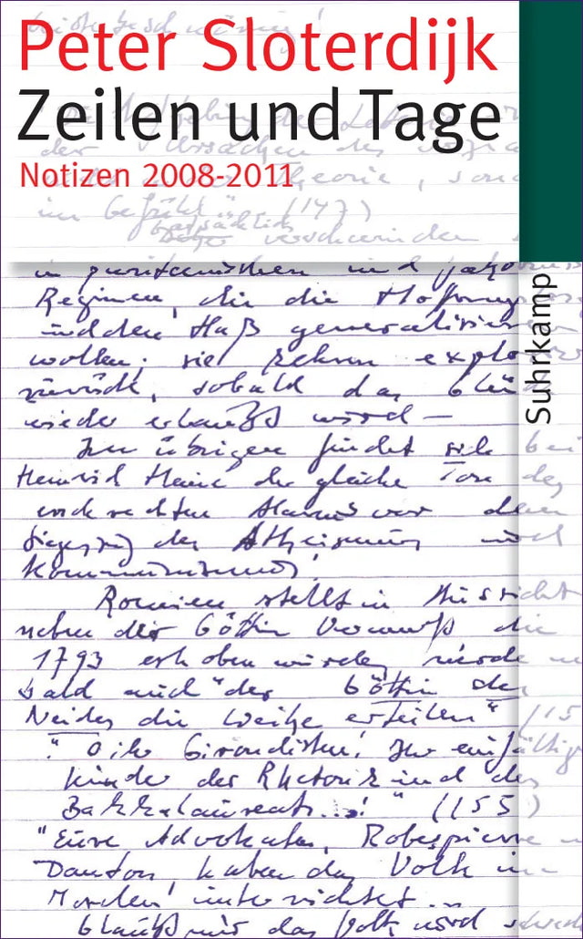 Buchcover von 'Zeilen und Tage' - Taschenbuch von Peter Sloterdijk