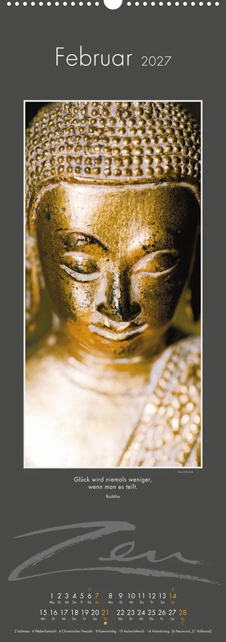 Zen-Kalender 2027 – Ansicht