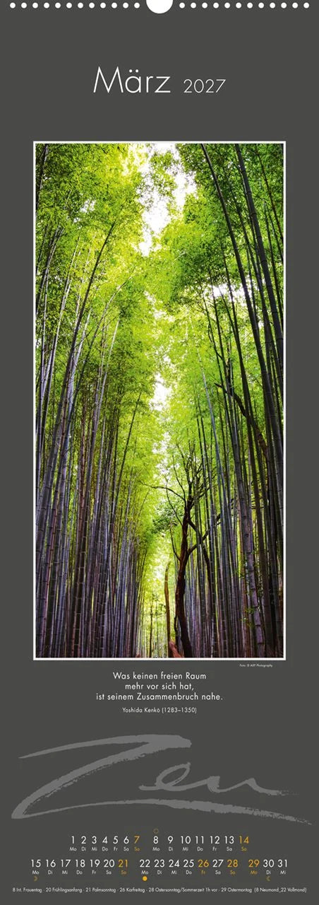 Zen-Kalender 2027 – Ansicht